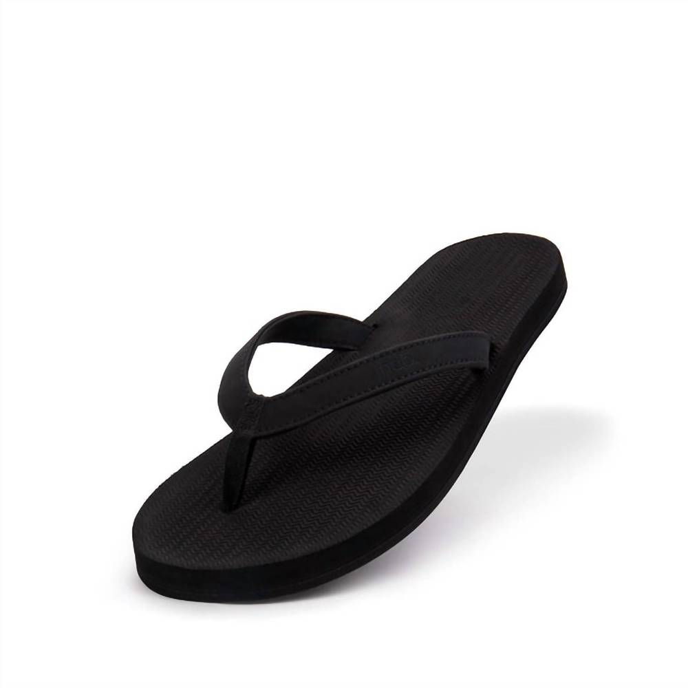 NEW INDOSOLE women's essential flip flop in black